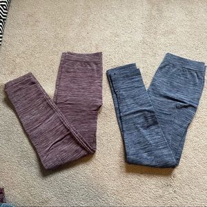 Two Pairs (Bundle) Charlotte Russe Fleece Leggings